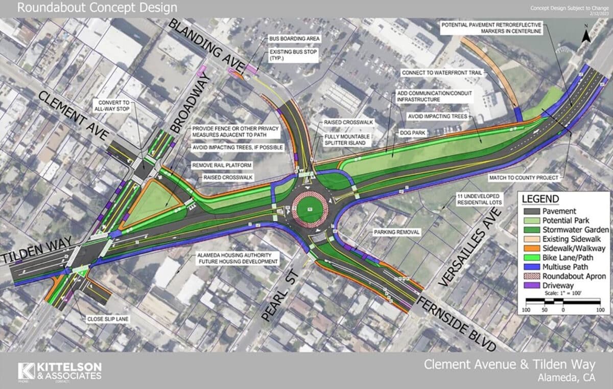 Alameda Post - A map of the proposed final condition of