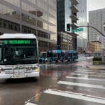 Alameda Post - Buses in Downtown Oakland.