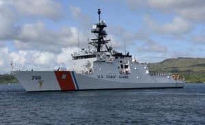 Alameda Post - A photo of a large Coast Guard ship Munro.