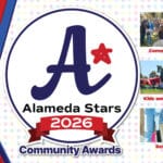 Alameda Post - The Alameda Stars 2026 Community Awards logo and photos for the Community, Kids and Family, and Retail categories.