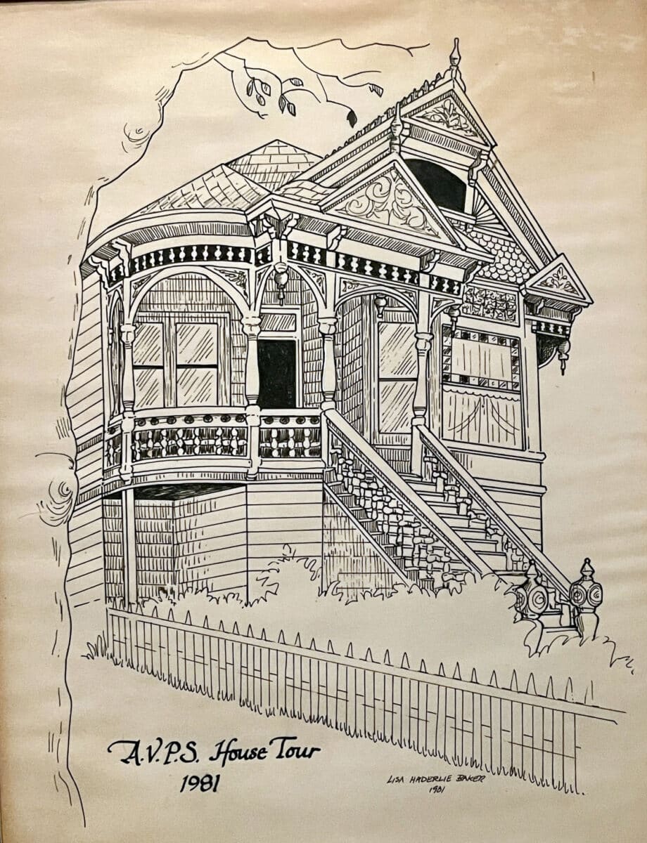 Alameda Post - A sketch of 1530 Mozart Street.
