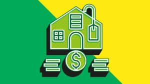 Alameda Post - A yellow and green graphic of a house with a price tag.