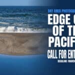 Alameda Post - A photo of the shoreline withe the text: Bay Area Photographers: Edge of the Pacific Call for Entries.