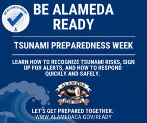 Alameda Post - A graphic from A.F.D. announcing Tsunami Preparedness in Alameda.