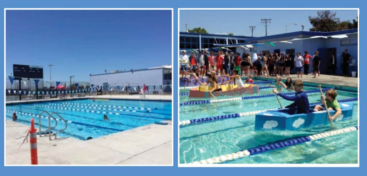 Alameda Post - Two photos or concept images of the new AUSD pool
