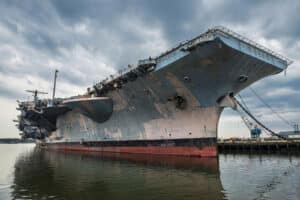 Alameda Post - An aircraft carrier.