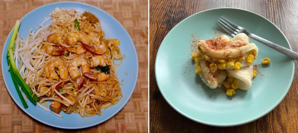 Alameda Post - plates of food from Bangkok Rush Thai Kitchen.
