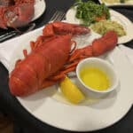 Alameda Post - A lobster dinner on a plate.