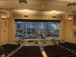Alameda Post - A Kofman Auditorium under construction.