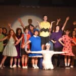 Alameda Post - A group photo of the Cast For You're a Good Man Charlie Brown onstage in costume.