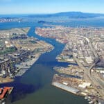 Alameda Post - An aerial photo of Alameda and the Bay Area.