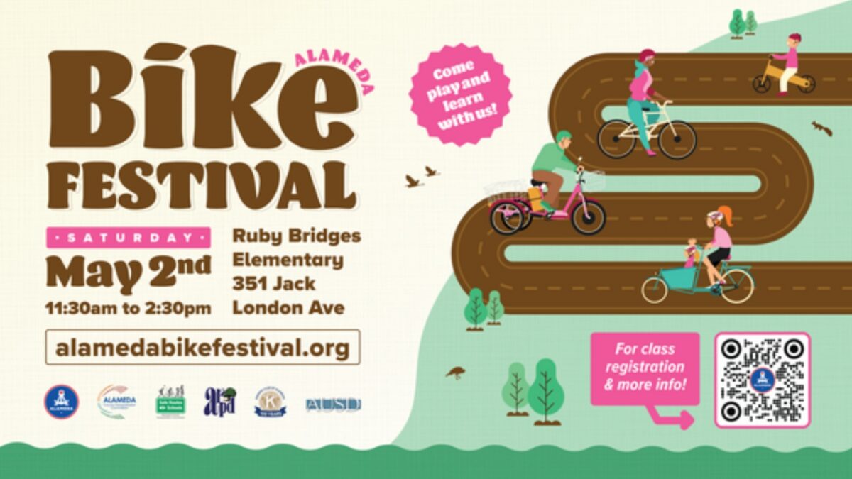 Alameda Post - The poster for the May 2nd Bike Festival in Alameda.