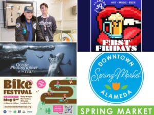 Alameda Post - A collage of photos and posters for upcoming events.