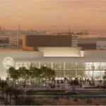 The concept illustration for the Radium Theater Performing Arts Center