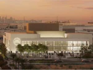 The concept illustration for the Radium Theater Performing Arts Center
