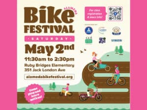 Alameda Post - The poster for the May 2nd Bike Festival in Alameda.