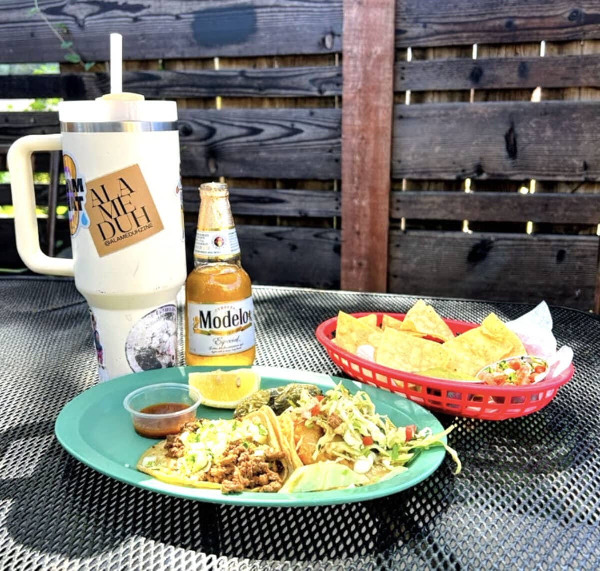 Alameda Post - Plates of food from Califia Taqueria. 