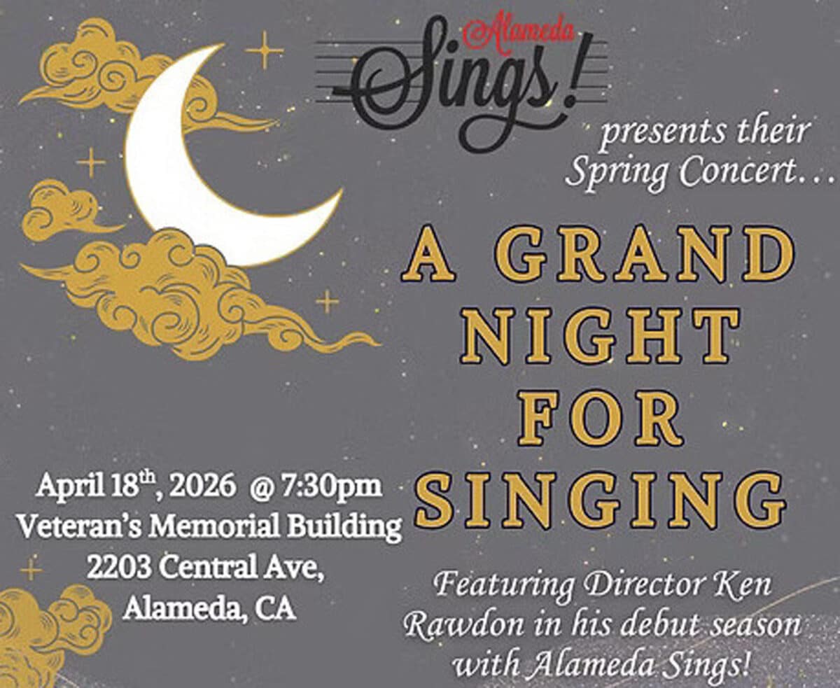 Alameda Post - The poster for the Alameda Sings concert.