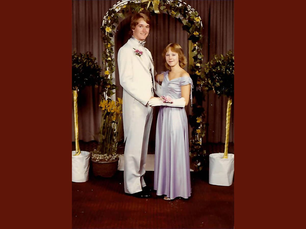 Alameda Post - a young couple pose at their prom