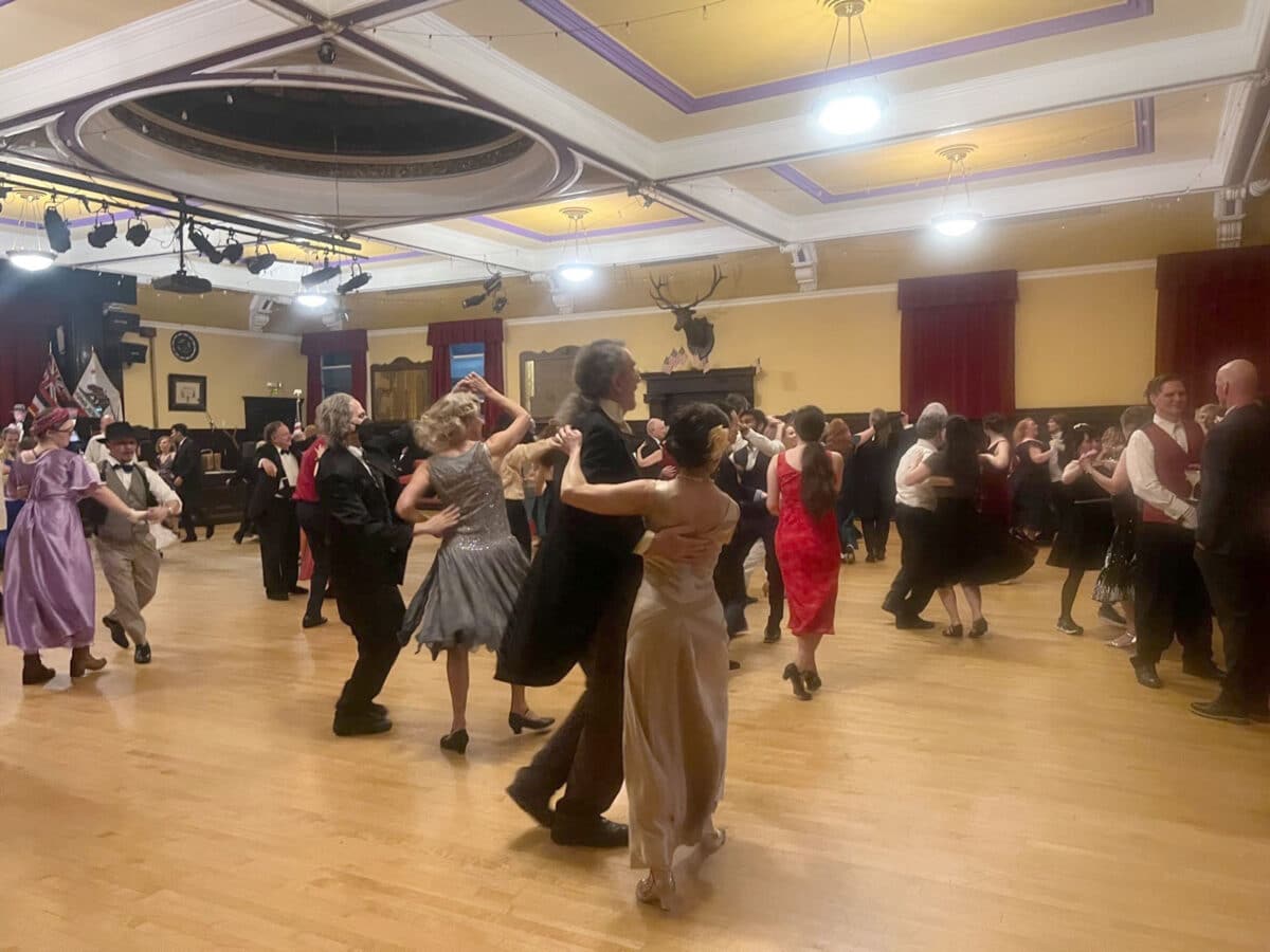 Alameda Post - dancers in vintage costumes