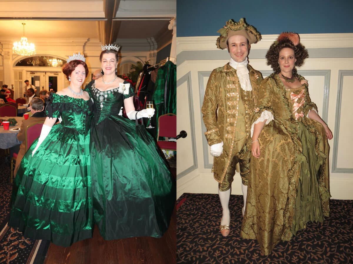 Alameda Post - Dancers in period costumes