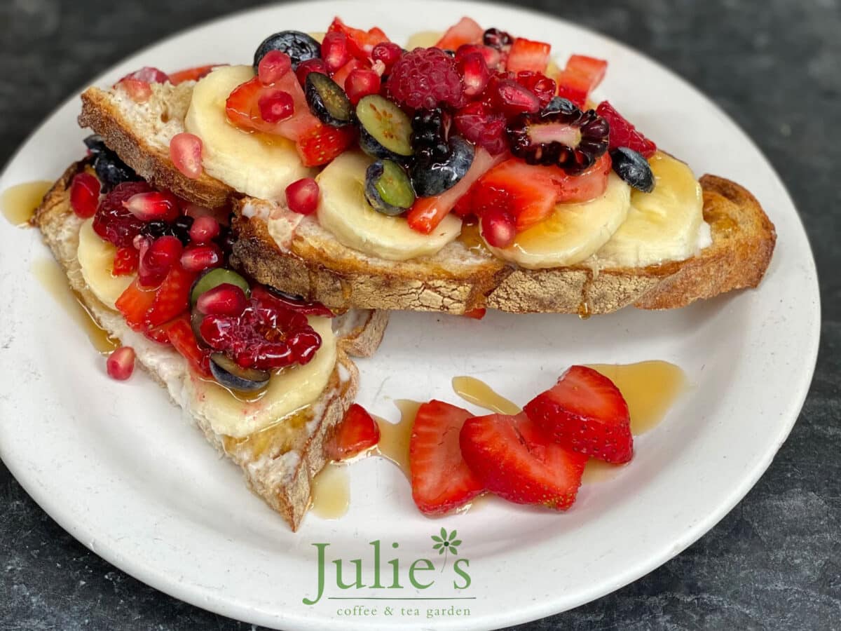 Alameda Post - Fresh fruit on toast. 