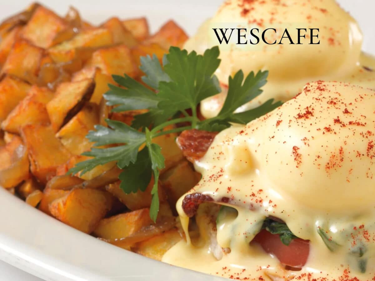 Alameda Post - An eggs Benedict and potatoes. 