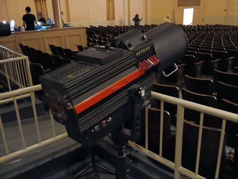 Alameda Post - A spotlight in an Auditorium.