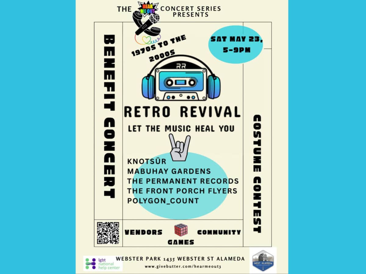 Alameda Post - The poster for the Retro Revival concert at Webster Park. 