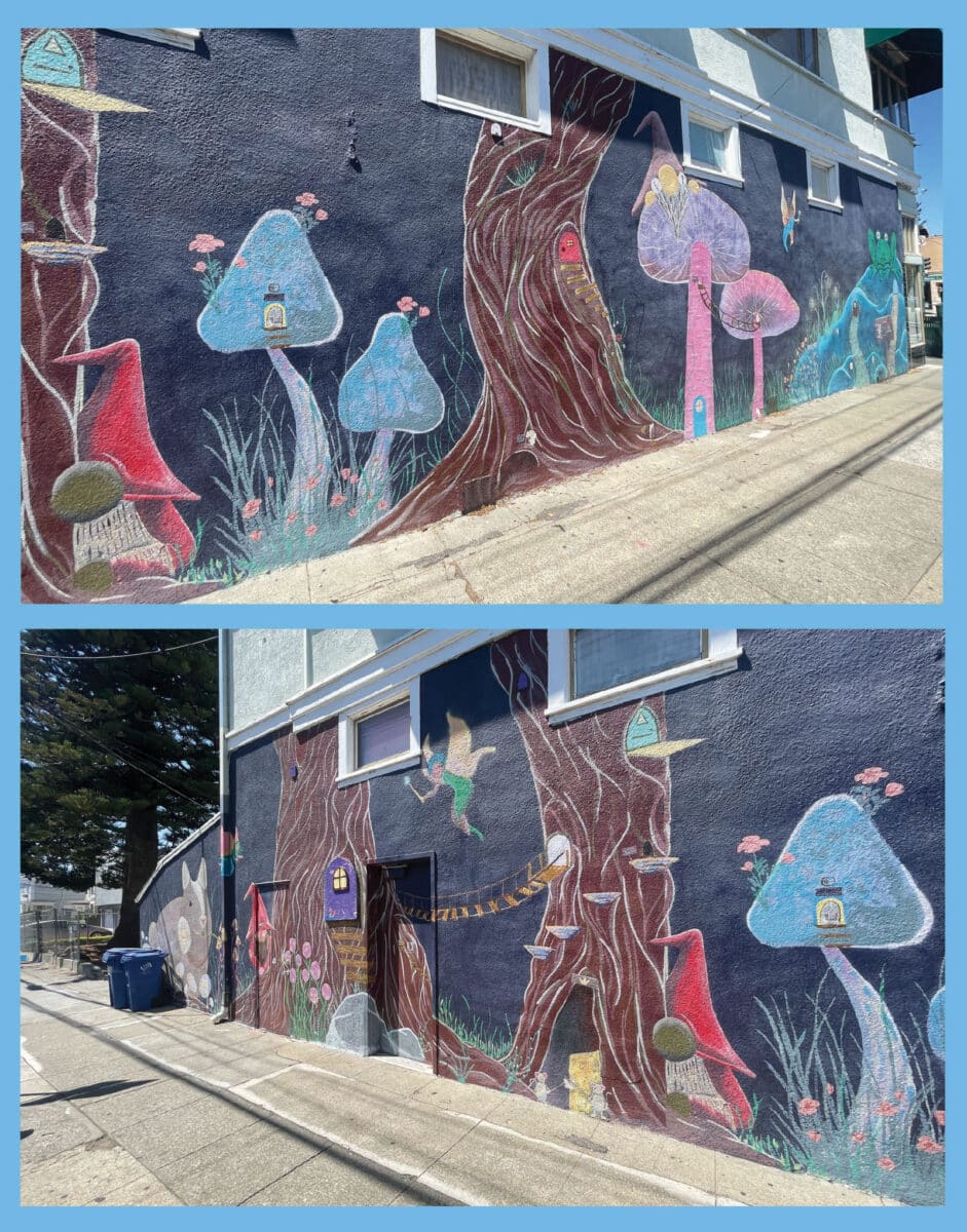 Alameda Post - A mural of fungi.
