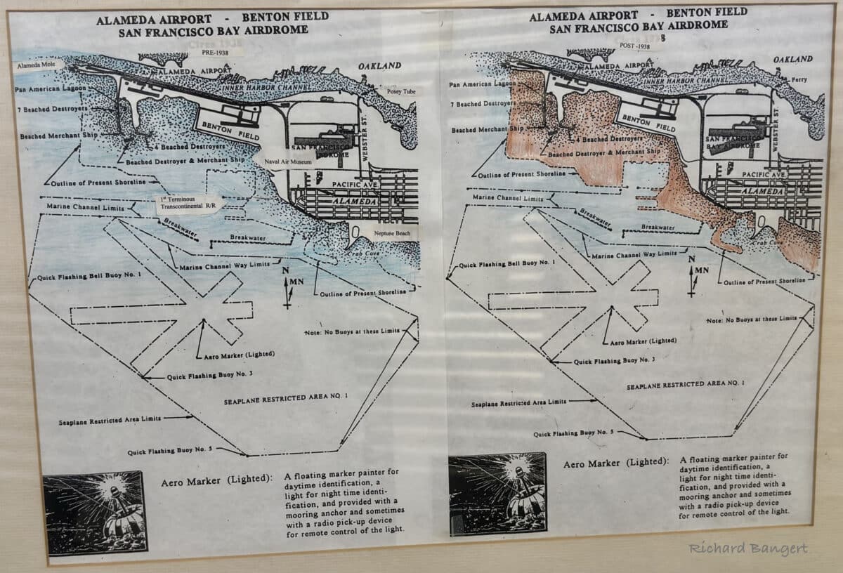 Alameda Post - Maps of Alameda Point before and after the Naval Air Station was constructed. 