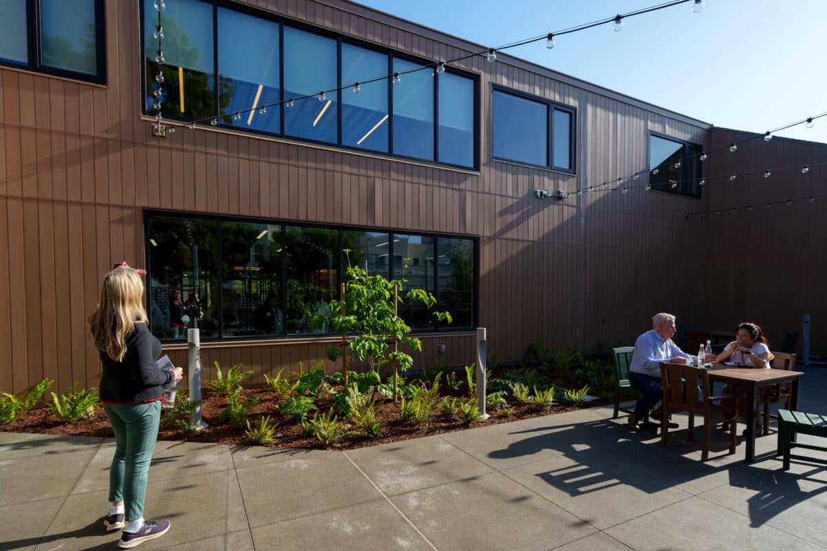 Alameda Post - An outdoor sitting area. 