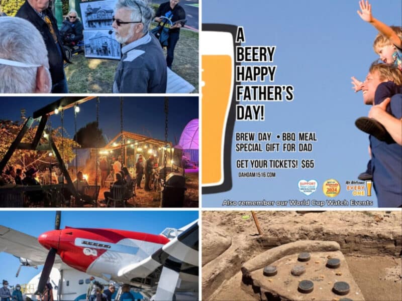 Alameda Post - A collage of posters and photos for upcoming local events this week.