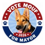 Alameda Post - An image that says Vote Mouf for Mayor 2026 with a photo of Mouf.