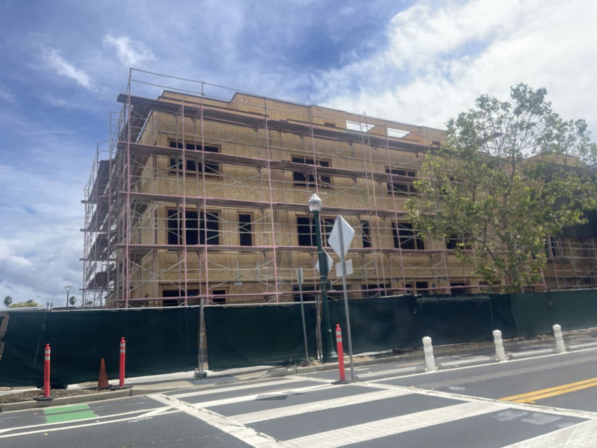 Alameda Post - An apartment complex under construction. 