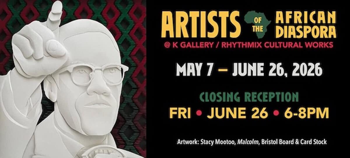 Alameda Post - The poster for the Artists of the African Diaspora exhibit at Rhythmix. 
