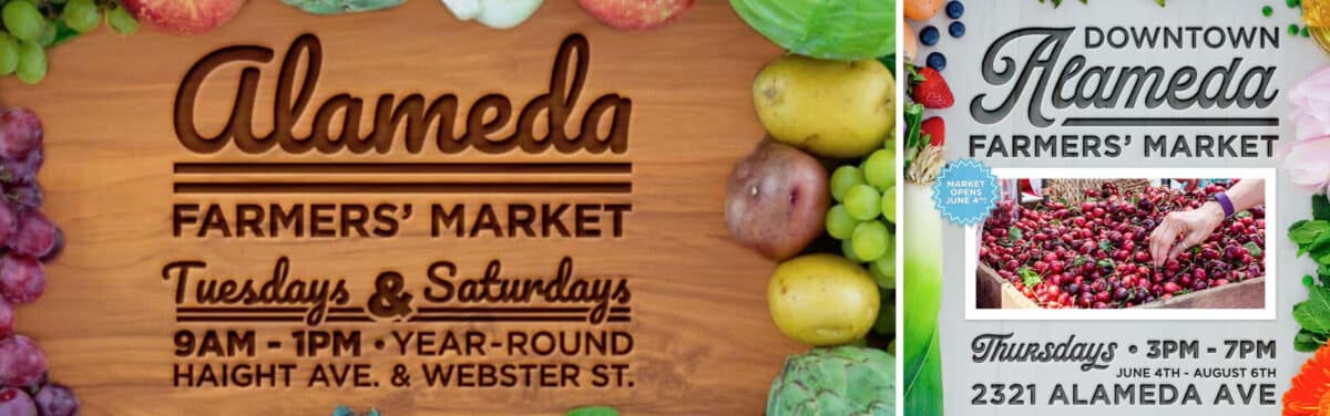 Alameda Post - posters for Farmers Markets in Alameda.