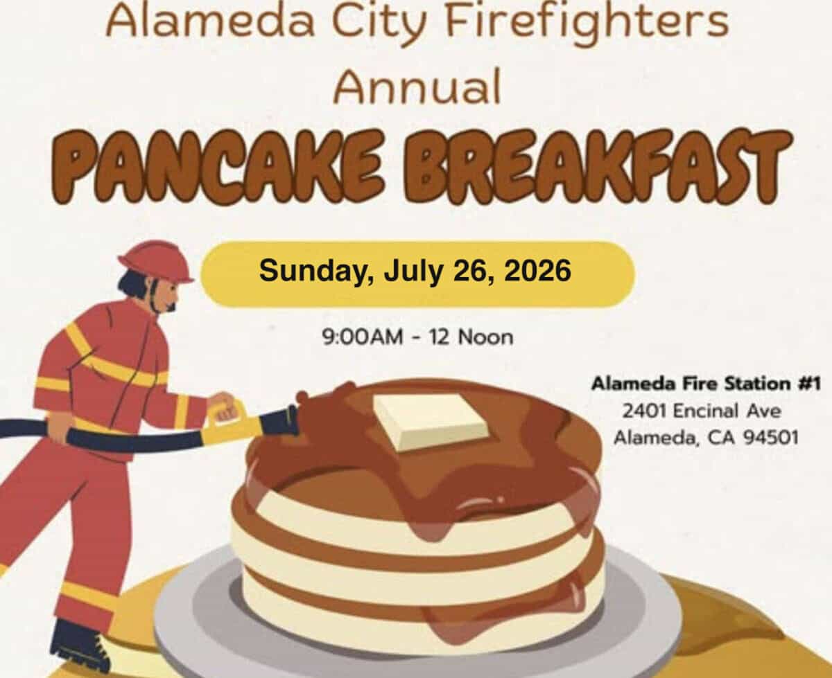 Alameda Post - A poster for the Firefighter's pancake breakfast.