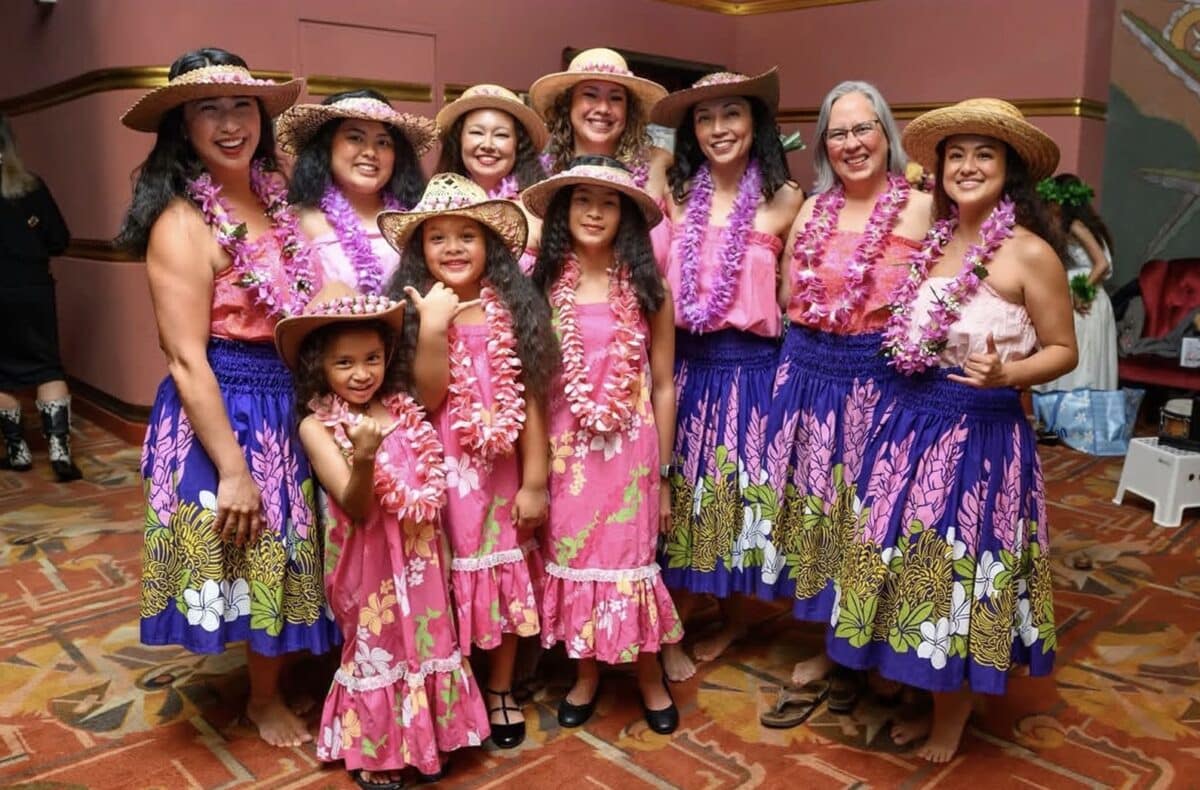 Alameda Post - A group of seven hula dancers