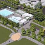 Alameda Post - A render of the Alameda Aquatic Center.