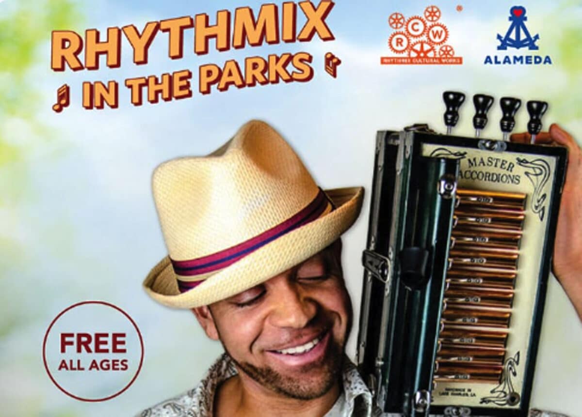 Alameda Post - A poster for a Rhythmix in the Parks concert.