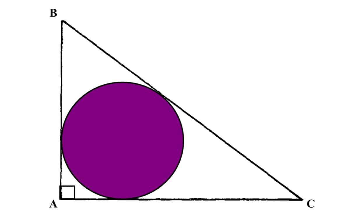 Alameda Post - a purple circle is inscribed inside a 3-4-5 right triangle