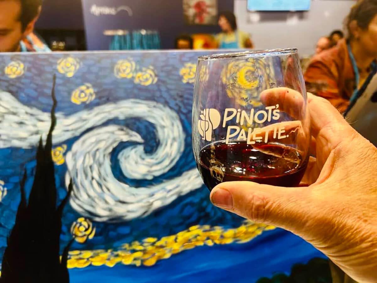 Alameda Post - Drink wine and create art at Pinot's Palette.