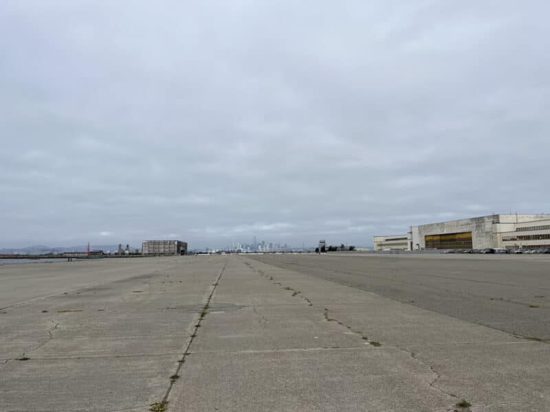 Alameda Post -A large expanse of runway at Alameda Point.