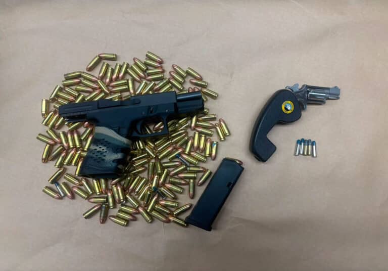 Alameda Post - A photo of a firearm and ammunition.