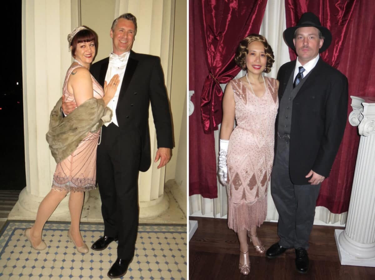 Alameda Post - Photos of couples dressed up in clothing and costumes like those from teh 1920's. 