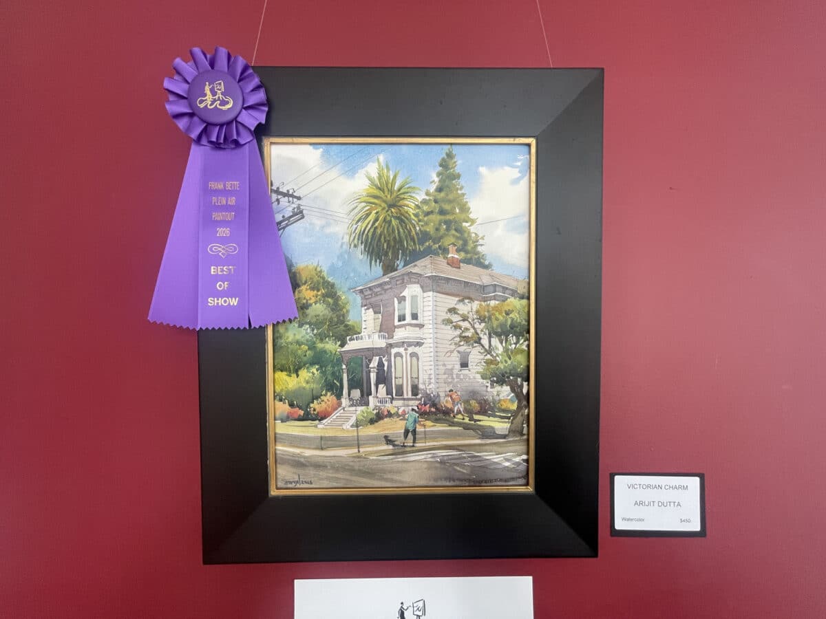Alameda Post - A painting of a beautiful home on Grand Street.
