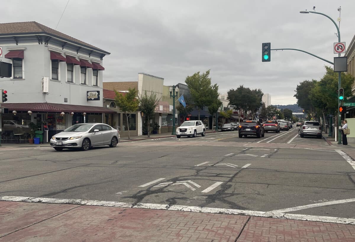 Alameda Post - A photo of Park Street and Central.