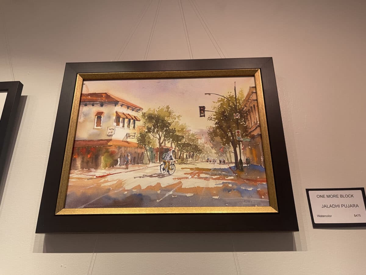 Alameda Post - A painting of Park Street and Central.