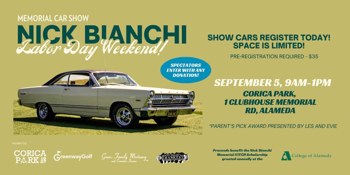 Alameda Post - The poster for the 2026 Nick Bianchi car show.